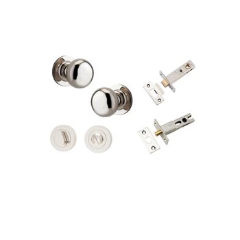 Cambridge Knob - Round Rose Privacy Kit with Separate Privacy Turn