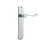 12424P85 - Stirling Lever - Oval Backplate - Brushed Chrome - Privacy