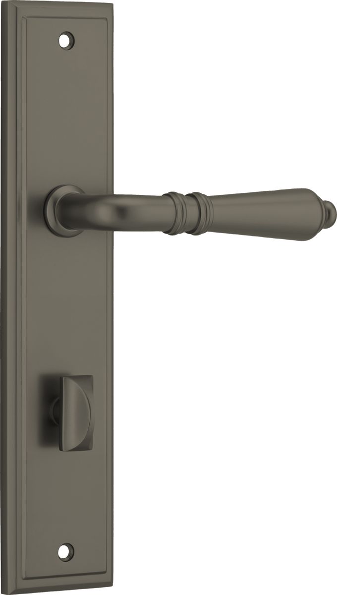 16836P85 - Sarlat Lever - Stepped Backplate - Graphite PVD - Privacy