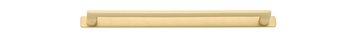 17203B - Baltimore Cabinet Pull with Backplate - CTC320mm - Brushed Gold PVD