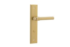 16402P85 - Helsinki Lever - Stepped Backplate - Brushed Gold PVD - Privacy