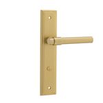 16402P85 - Helsinki Lever - Stepped Backplate - Brushed Gold PVD - Privacy