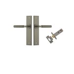 16896KPASS60 - Brunswick Lever - Chamfered Backplate Passage Kit - Graphite PVD - Passage