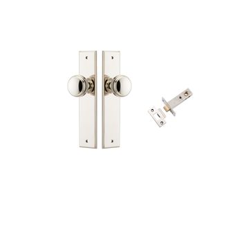 Paddington Knob - Chamfered Backplate Passage Kit