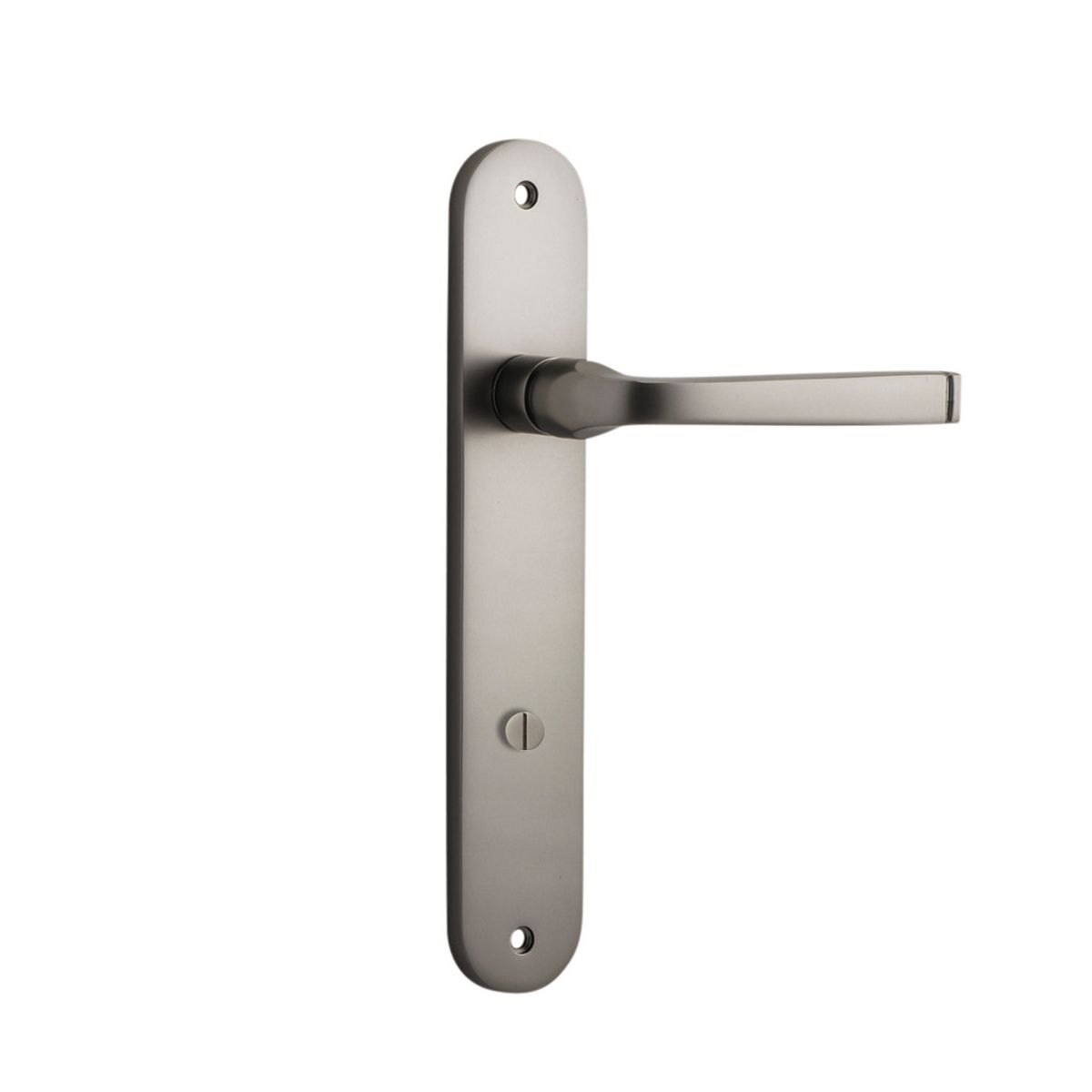 14732P85 - Annecy Lever - Oval Backplate - Satin Nickel - Privacy