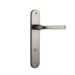 14732P85 - Annecy Lever - Oval Backplate - Satin Nickel - Privacy