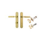 16266KPRIV60 - Berlin Lever - Oval Backplate Privacy Kit - Brushed Gold PVD - Privacy