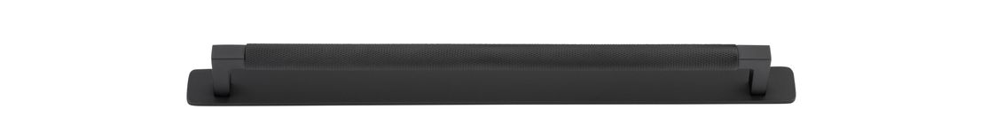 22131B - Brunswick Cabinet Pull with Backplate  - CTC320mm - Matt Black