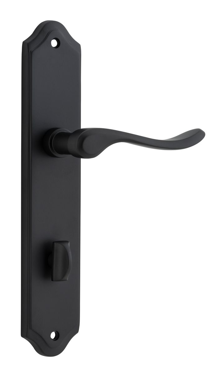 12922P85 - Stirling Lever - Shouldered Backplate - Matt Black - Privacy