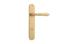 16224P85 - Sarlat Lever - Oval Backplate - Brushed Gold PVD - Privacy