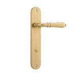 16224P85 - Sarlat Lever - Oval Backplate - Brushed Gold PVD - Privacy