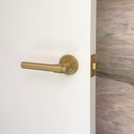 20626 - Helsinki Lever - Round Rose - Brushed Brass - Passage