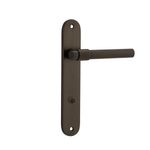10900P85 - Helsinki Lever - Oval Backplate - Signature Brass - Privacy
