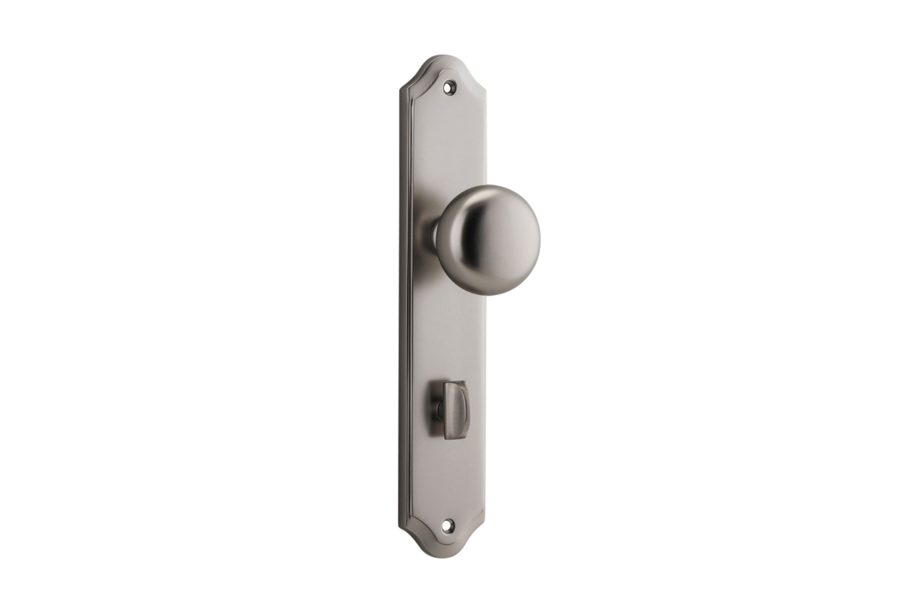 14828P85 - Cambridge Knob - Shouldered Backplate - Satin Nickel - Privacy