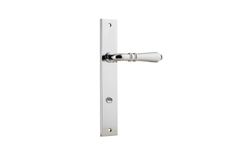 11700P85 - Sarlat Lever - Rectangular Backplate - Polished Chrome - Privacy