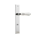 11700P85 - Sarlat Lever - Rectangular Backplate - Polished Chrome - Privacy