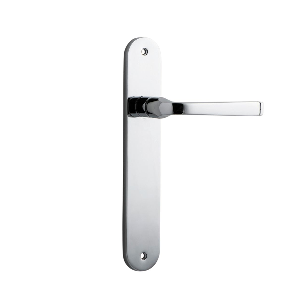 11732 - Annecy Lever - Oval Backplate - Polished Chrome - Passage