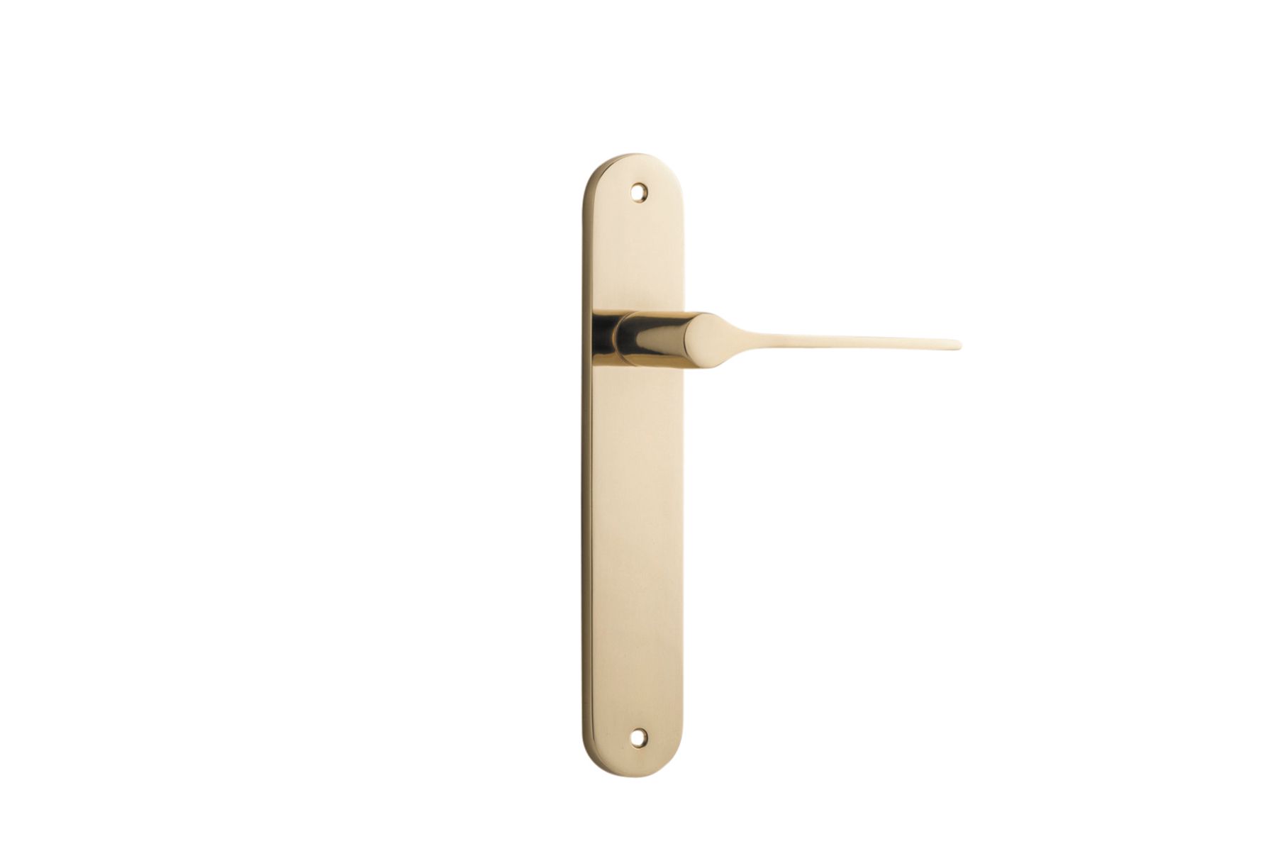 10270 - Como Lever - Oval Backplate - Polished Brass - Passage