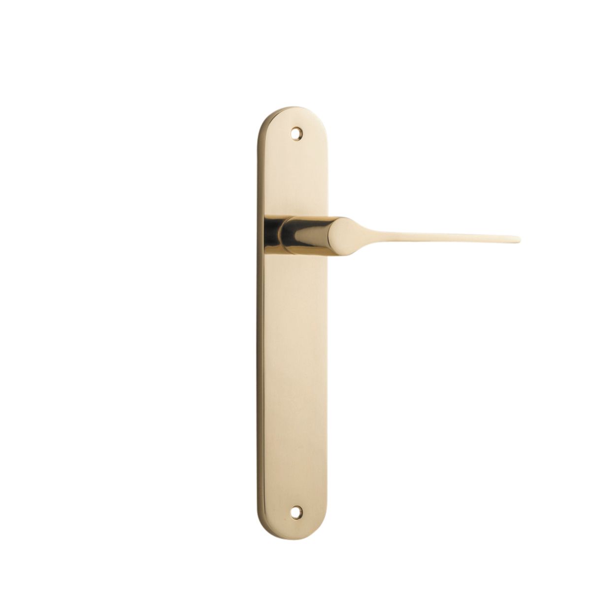 10270 - Como Lever - Oval Backplate - Polished Brass - Passage