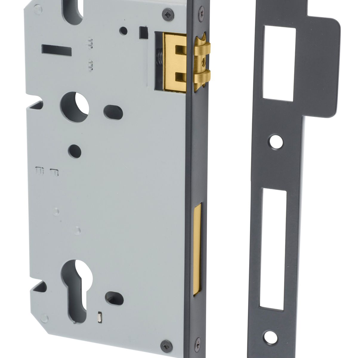 6071 - 85mm Euro Roller Mortice Lock - 60mm Backset - Matt Black