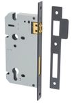 6071 - 85mm Euro Roller Mortice Lock - 60mm Backset - Matt Black
