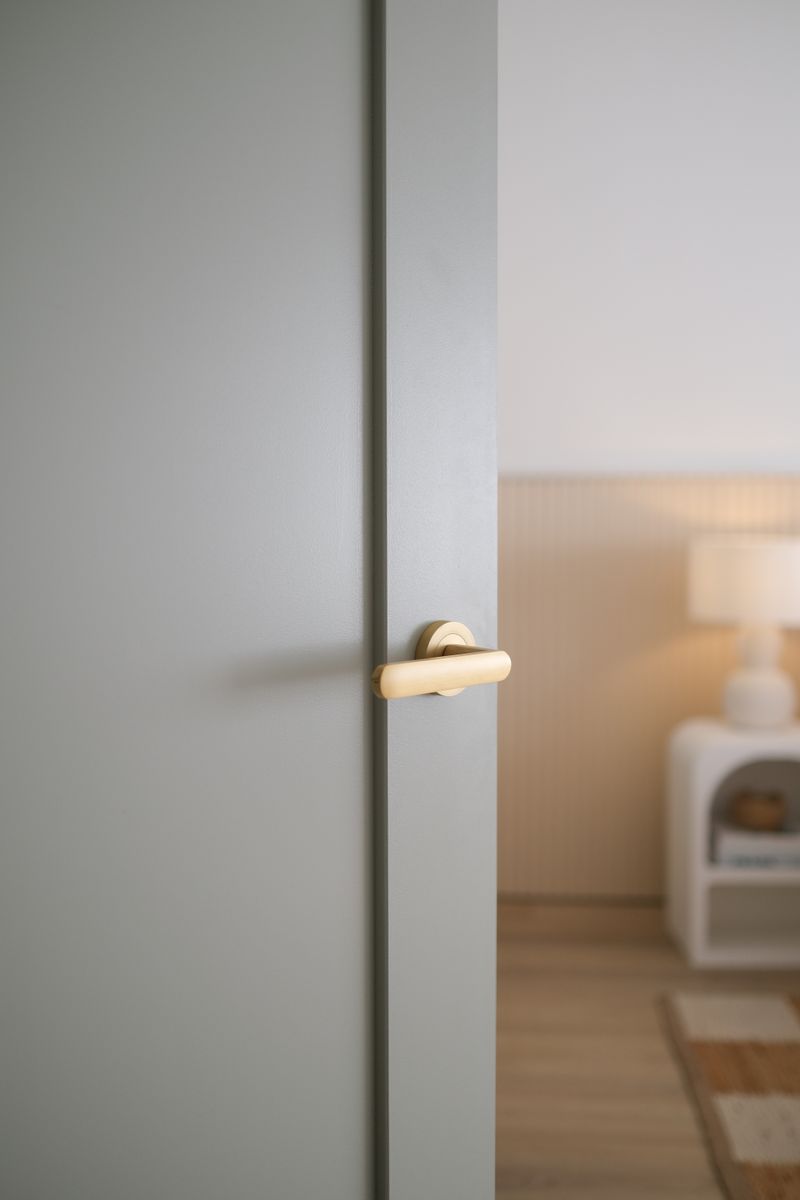 20776 - Osaka Lever - Round Rose - Brushed Brass - Passage