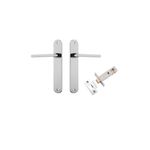 11726KPASS60 - Baltimore Lever - Oval Backplate Passage Kit - Polished Chrome - Passage