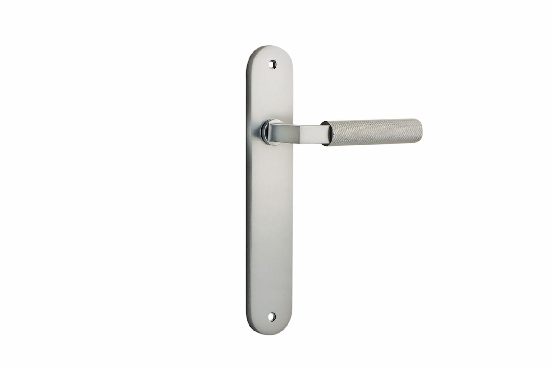 14768 - Brunswick Lever - Oval Backplate - Satin Nickel - Passage