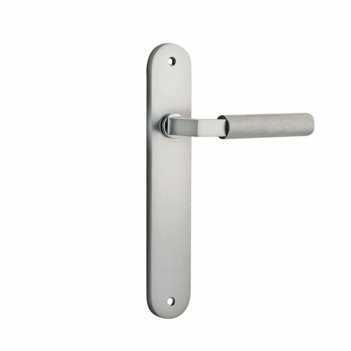 14768 - Brunswick Lever - Oval Backplate - Satin Nickel - Passage