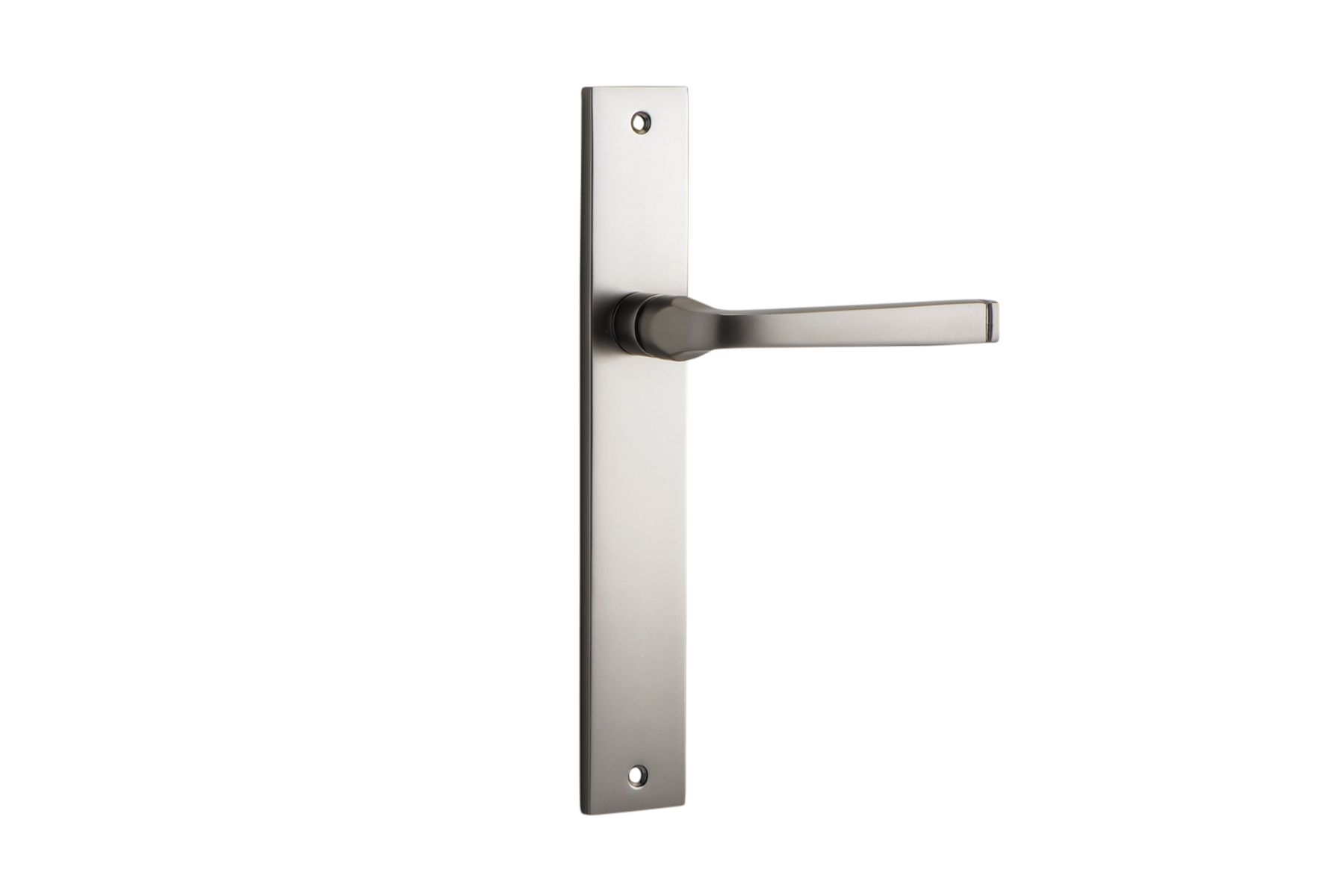 14708 - Annecy Lever - Rectangular Backplate - Satin Nickel - Passage