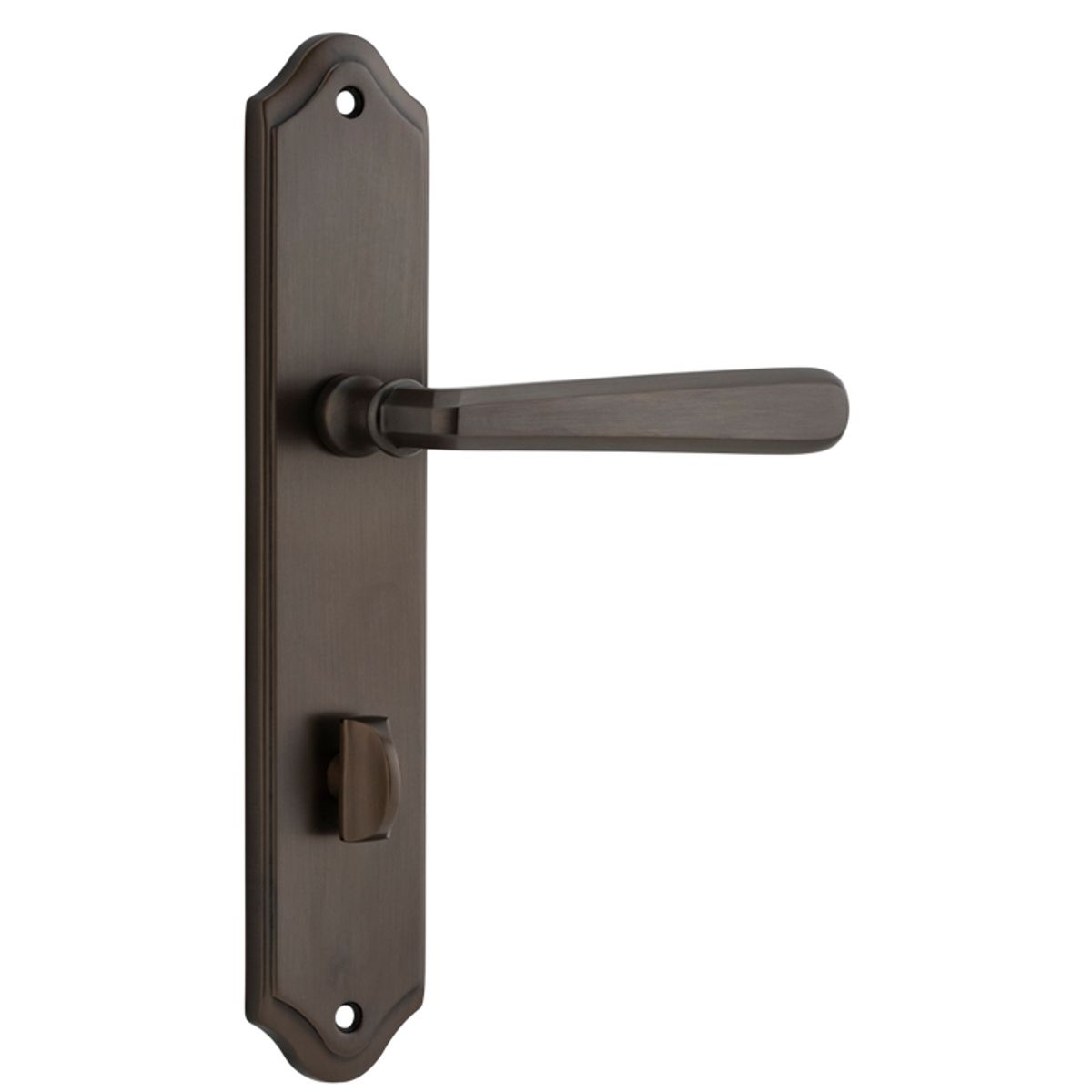 10874P85 - Copenhagen Lever - Shouldered Backplate - Signature Brass - Privacy