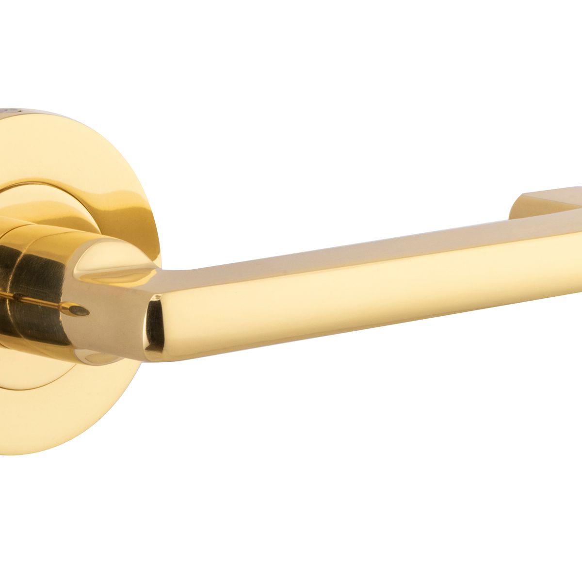 20780KIBPRIV60 - Baltimore Return Lever - Round Rose (Inbuilt Privacy) - Polished Brass - Privacy