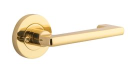 20780KIBPRIV60 - Baltimore Return Lever - Round Rose (Inbuilt Privacy) - Polished Brass - Privacy
