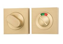 17124 - Privacy Turn with Indicator - Square - Brushed Gold PVD