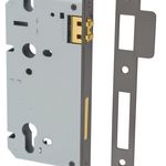 17322 - 85mm Euro Roller Mortice Lock - 60mm Backset - Graphite PVD