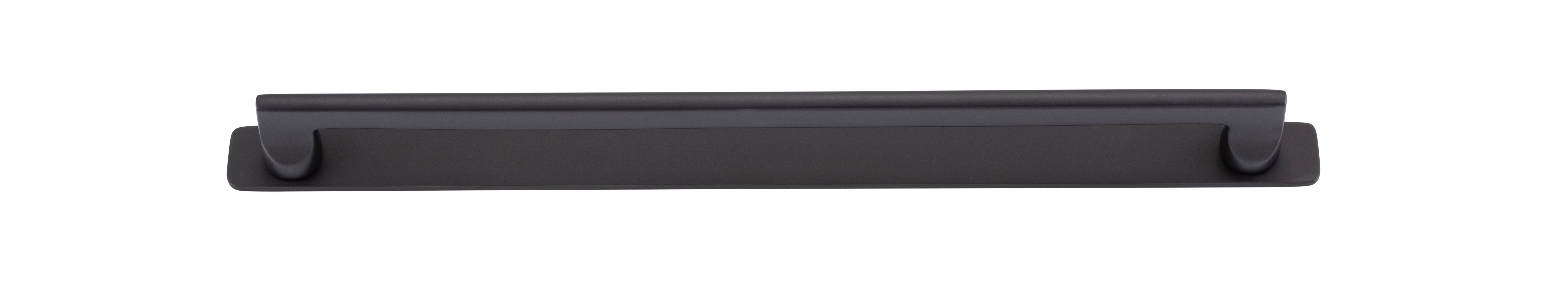 20913B - Baltimore Cabinet Pull with Backplate - CTC320mm - Matt Black