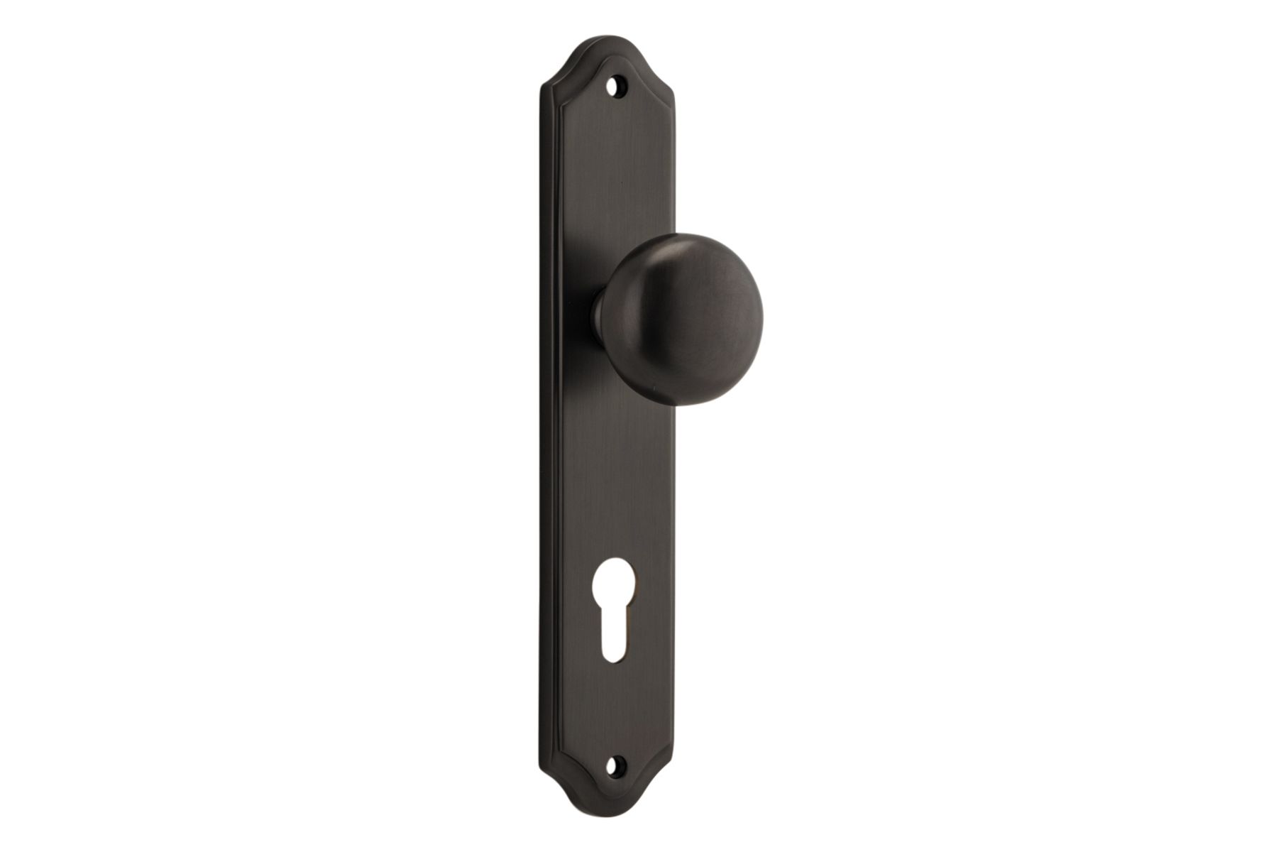 10828E85 - Cambridge Knob - Shouldered Backplate - Signature Brass - Entrance