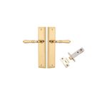 10236KPASS60 - Sarlat Lever - Stepped Backplate Passage Kit - Polished Brass - Passage