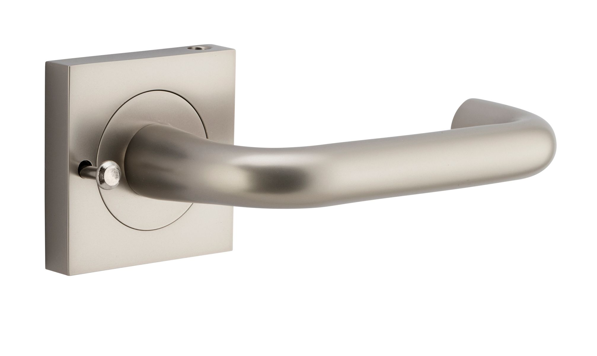 20369KIBPRIV60 - Oslo Lever - Square Rose (Inbuilt Privacy) - Satin Nickel - Privacy
