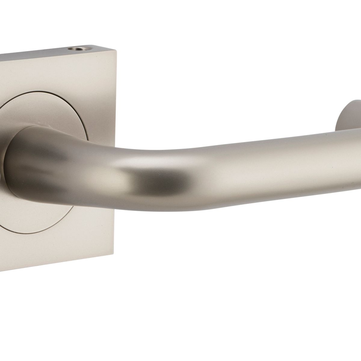20369KIBPRIV60 - Oslo Lever - Square Rose (Inbuilt Privacy) - Satin Nickel - Privacy