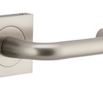 20369KIBPRIV60 - Oslo Lever - Square Rose (Inbuilt Privacy) - Satin Nickel - Privacy