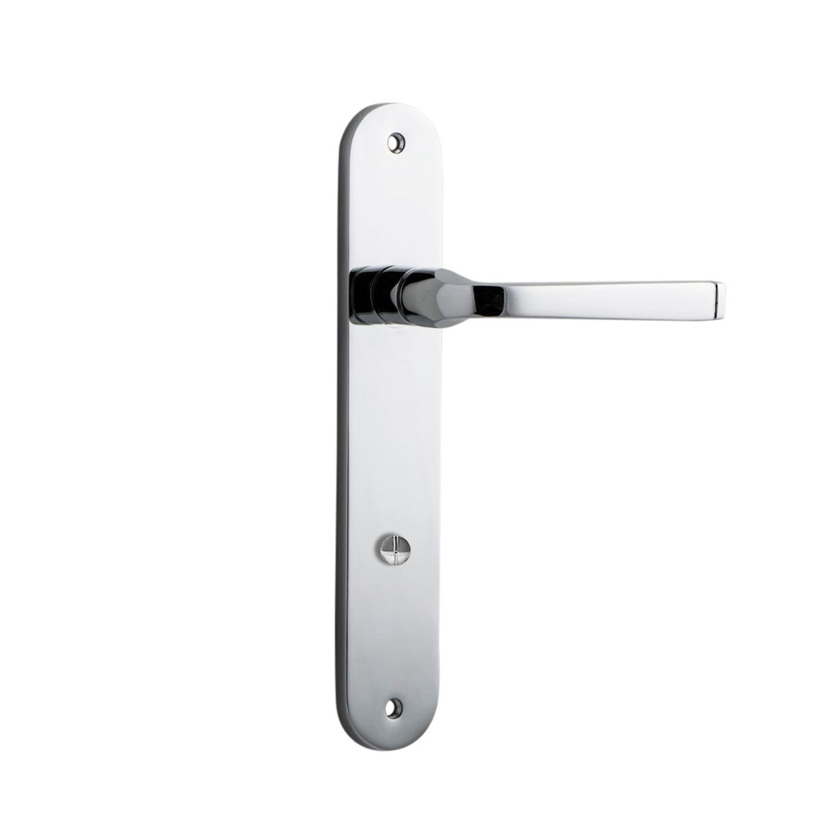 11732P85 - Annecy Lever - Oval Backplate - Polished Chrome - Privacy