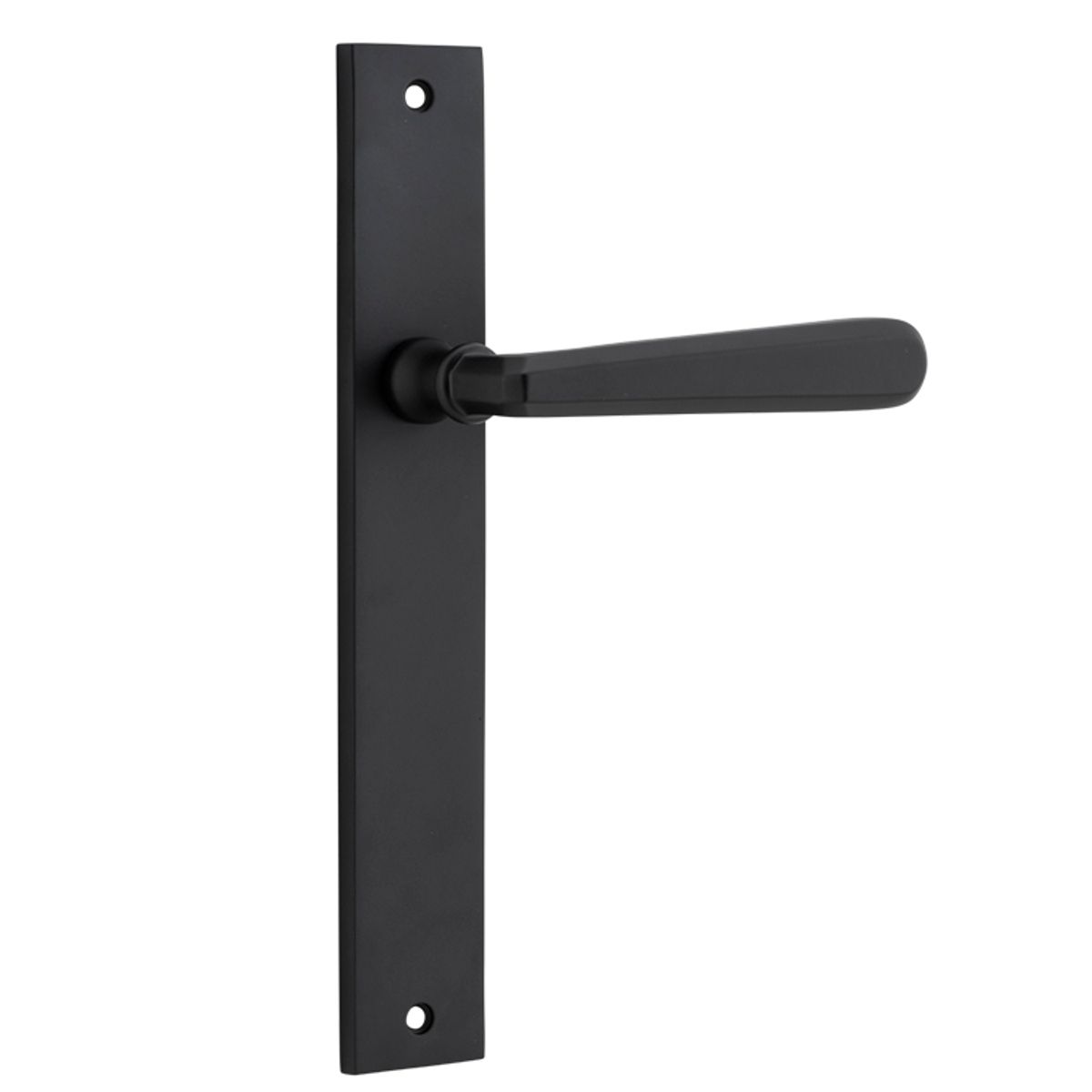 12872 - Copenhagen Lever - Rectangular Backplate - Matt Black - Passage
