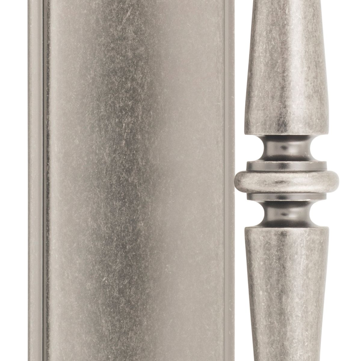 9347 - Sarlat Pull Handle on Backplate - Distressed Nickel