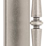 9347 - Sarlat Pull Handle on Backplate - Distressed Nickel