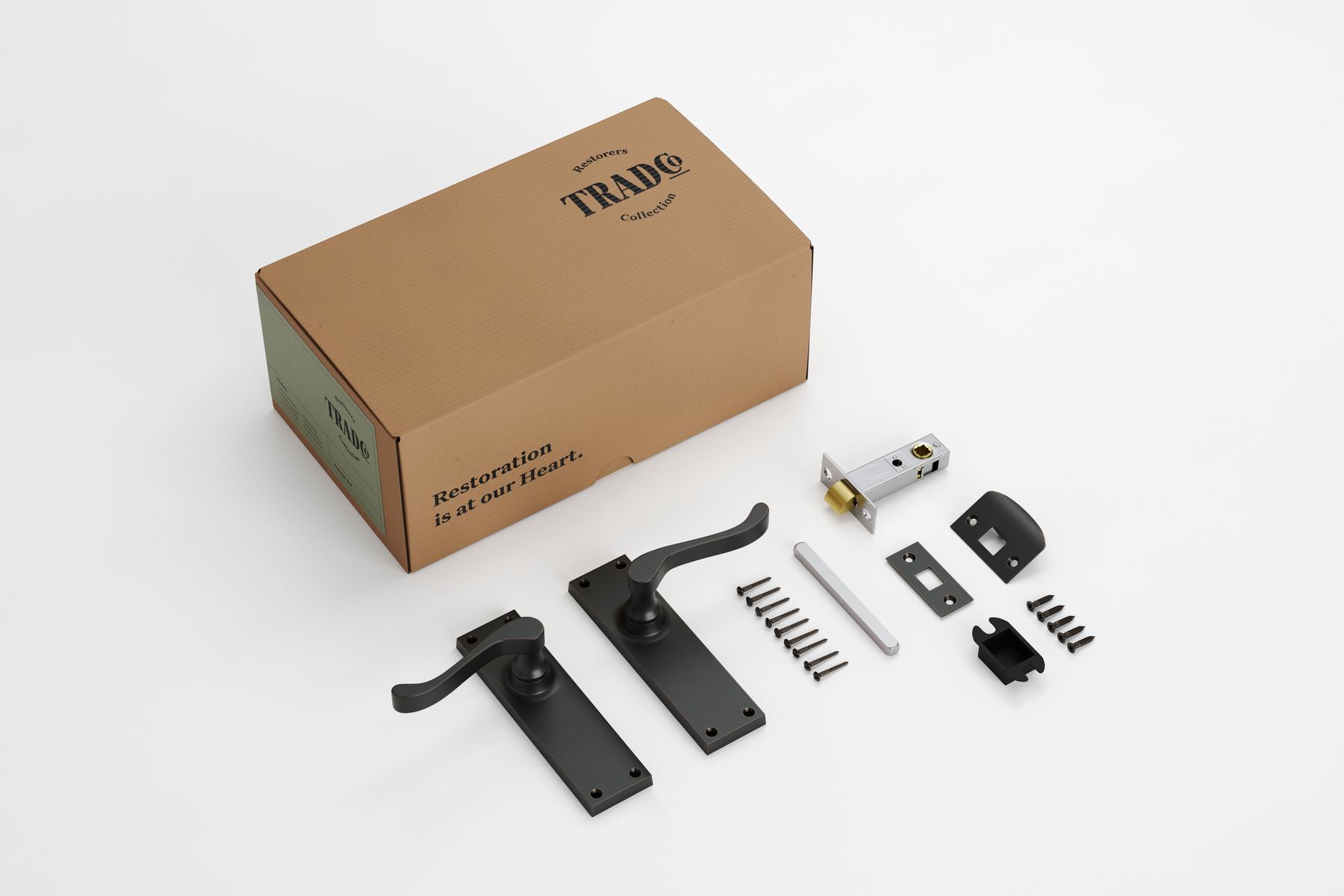 Victorian Lever - Long Backplate Passage Set