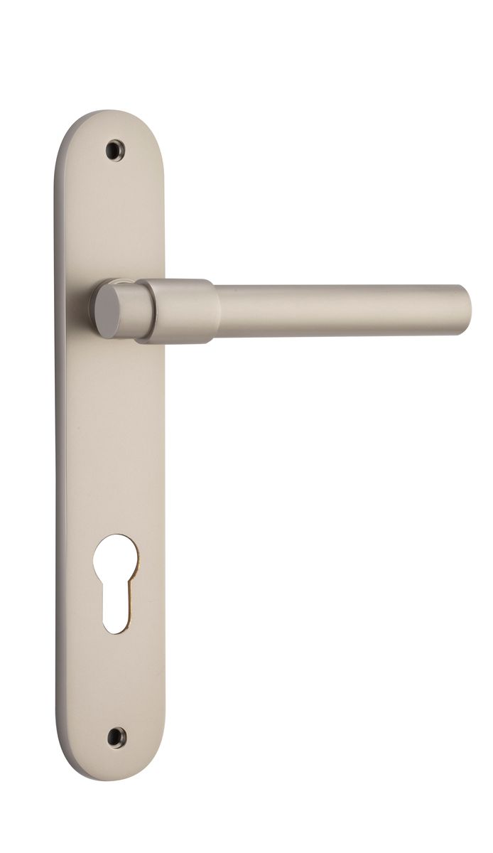 14900E85 - Helsinki Lever - Oval Backplate - Satin Nickel - Entrance