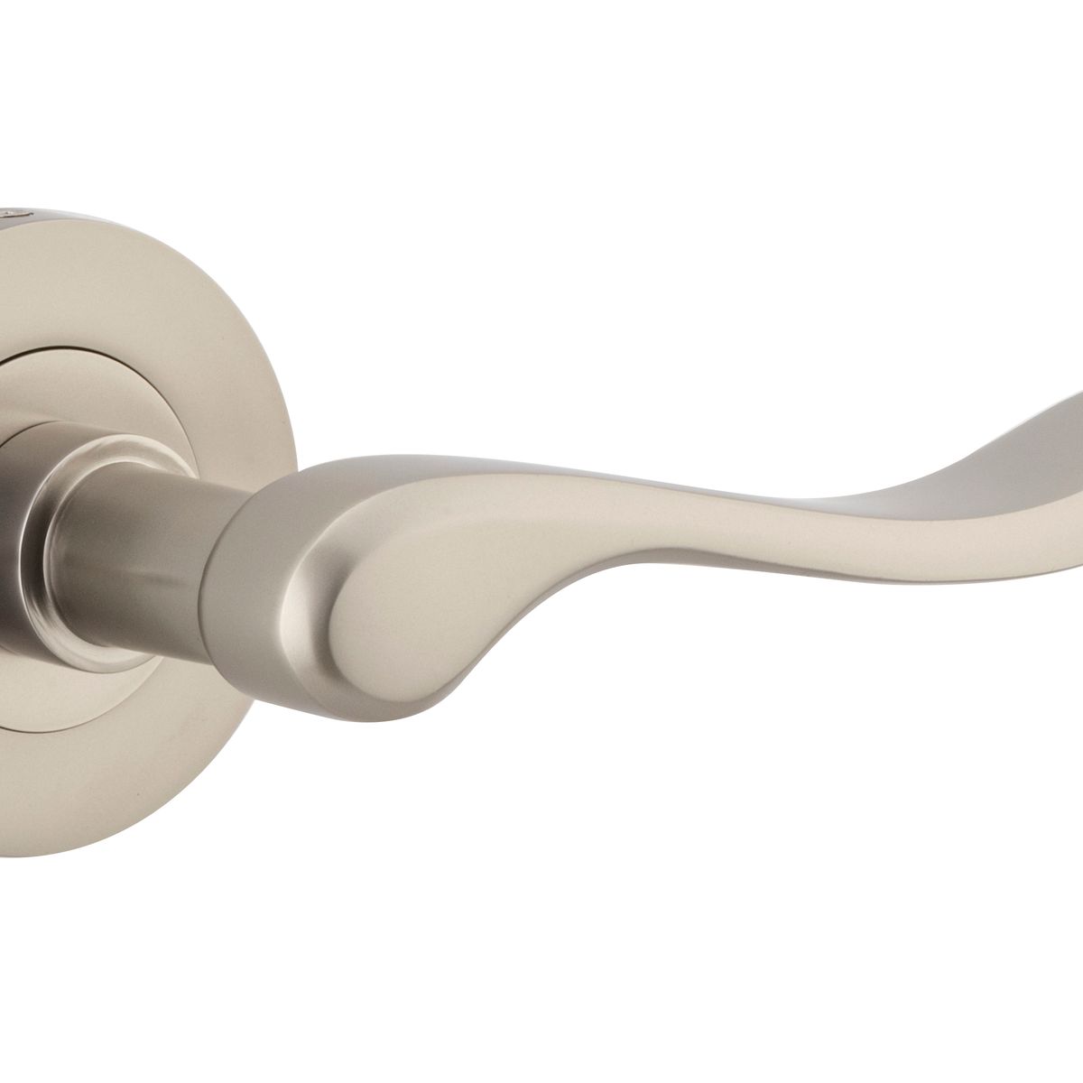 20799KIBPRIV60 - Stirling Lever - Round Rose (Inbuilt Privacy) - Satin Nickel - Privacy