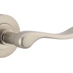 20799KIBPRIV60 - Stirling Lever - Round Rose (Inbuilt Privacy) - Satin Nickel - Privacy