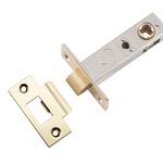 21481 - Hard Sprung Split Cam Tube Latch - 60mm Backset - Polished Brass